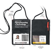 Non-Woven Econo 5 Function Tradeshow Badgeholder and Neck Wallet